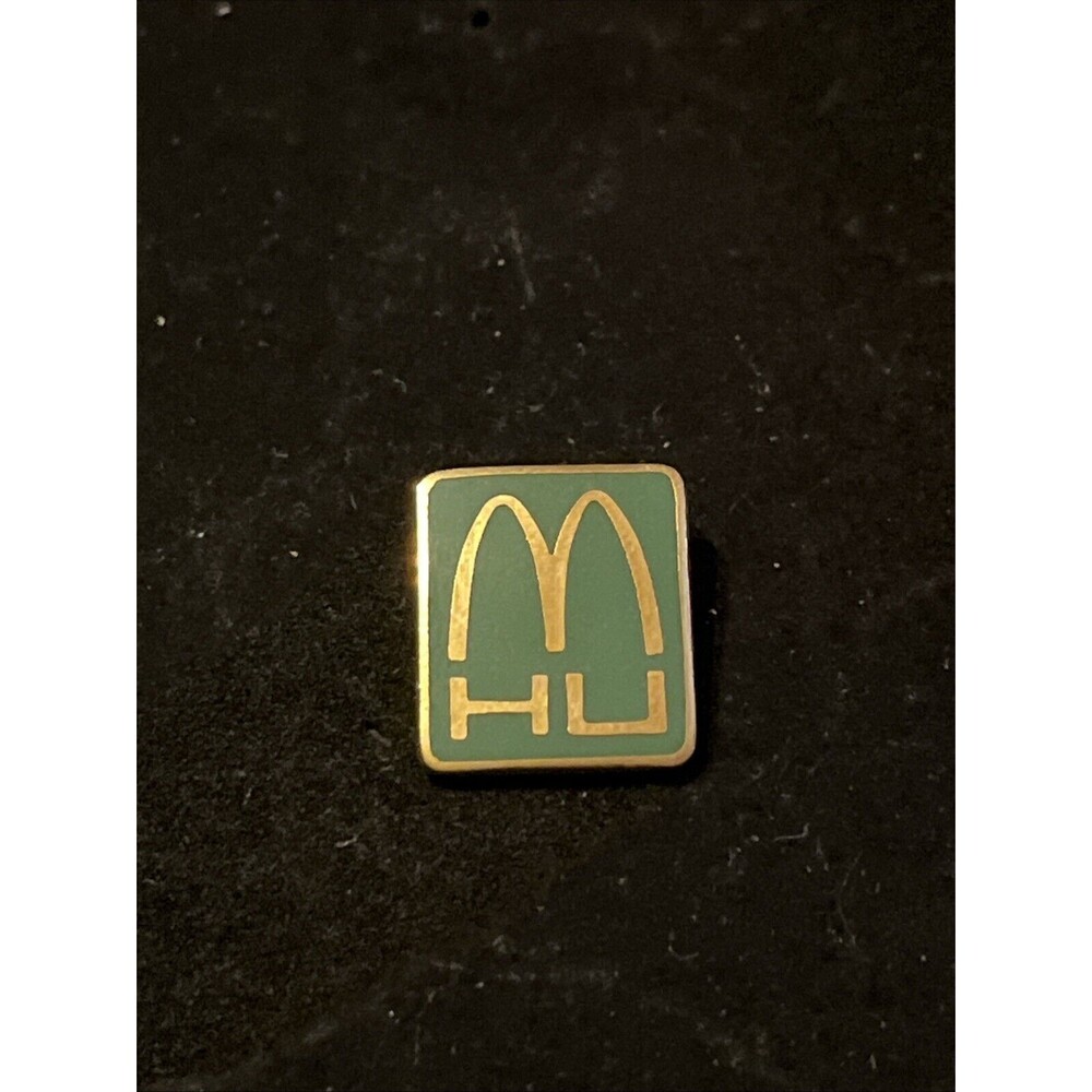McDonald’s HU Green Hamburger University Employee Lapel Hat Pin